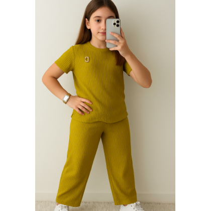 بيجامة صيفية للنساء لون أخضر فاتح