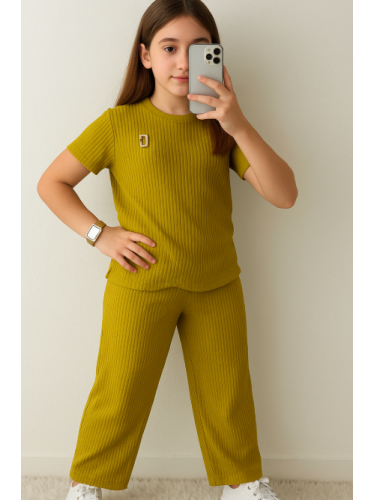 بيجامة صيفية للنساء لون أخضر فاتح