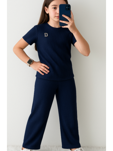 بيجامة صيفية للنساء لون سكني غامق