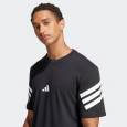 adidas Mens' Future Icons 3-Stripes Tee - Black