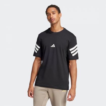 adidas Mens' Future Icons 3-Stripes Tee - Black