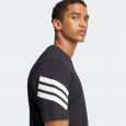 adidas Mens' Future Icons 3-Stripes Tee - Black