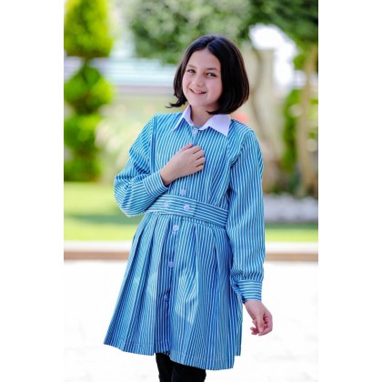 مريول السعافين كسرات لون أخضر قبة بيضاء