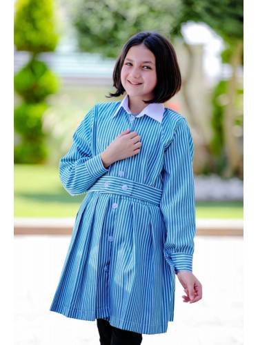 مريول السعافين كسرات لون أخضر قبة بيضاء