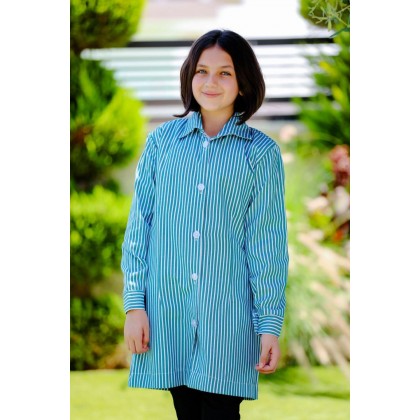 مريول السعافين سحب لون أخضر قبة بيضاء