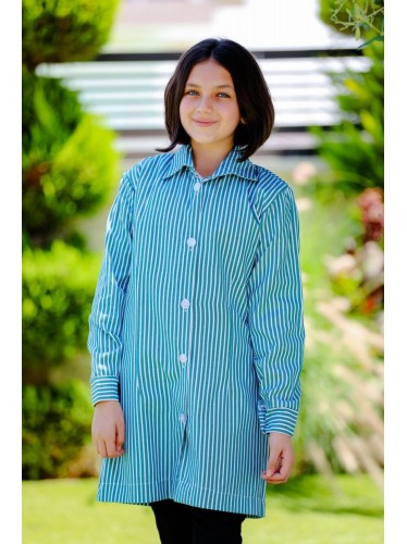 مريول السعافين سحب لون أخضر قبة بيضاء