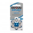 بطاريات القوقعة للسماعات رايوفاك - 675 (60 بطارية) 1.45 فولت RAYOVAC Implant Pro plus
