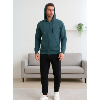 طقم تريننج جاكيت + بنطلون قماش مجكر خريفي ربيعي