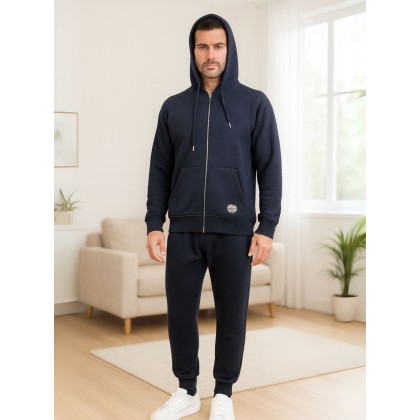 طقم تريننج جاكيت + بنطلون قماش مجكر خريفي ربيعي