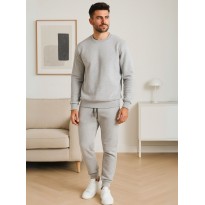 بجامة شتوية كاجوال بأكمام طويلة للرجال لون سكني من Sami Boutique