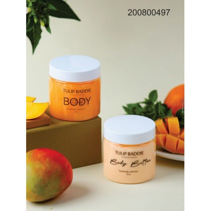 بكج العناية بالجسم مقشر جسم ومرطب للجسم نكهه منجا حجم 8OZ