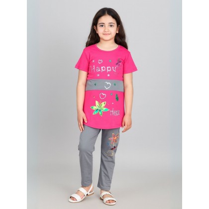 بجامة بناتي قطعتين صيفي