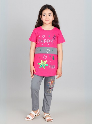 بجامة بناتي قطعتين صيفي