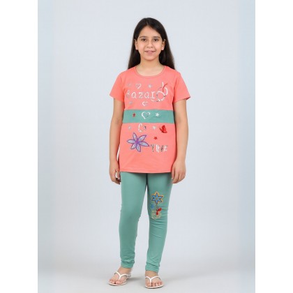 بجامة بناتي قطعتين صيفي