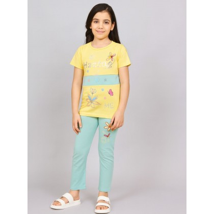 بجامة بناتي قطعتين صيفي