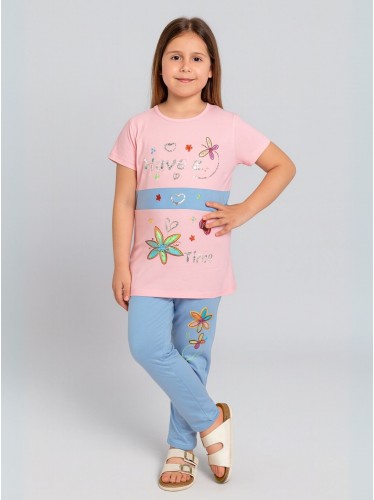 بجامة بناتي قطعتين صيفي