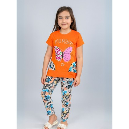 بجامة بناتي قطعتين صيفي