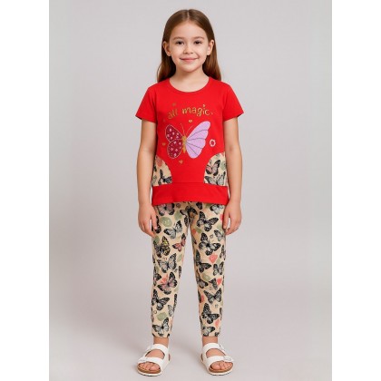 بجامة بناتي قطعتين صيفي