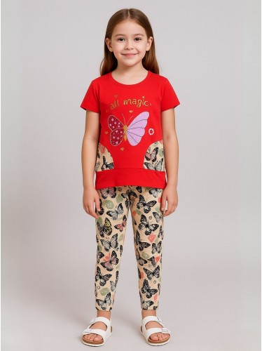 بجامة بناتي قطعتين صيفي