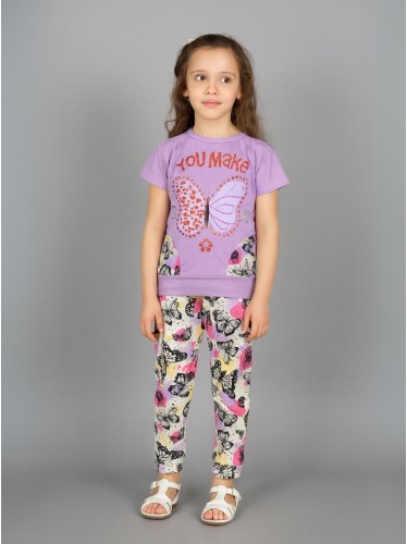 بجامة بناتي قطعتين صيفي