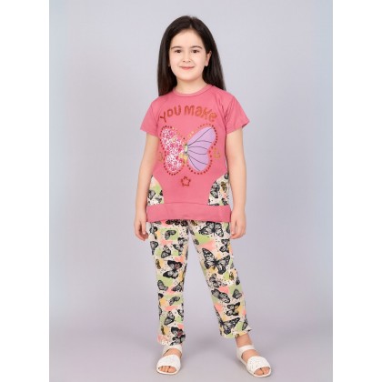 بجامة بناتي قطعتين صيفي