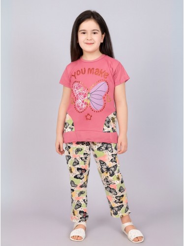 بجامة بناتي قطعتين صيفي