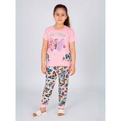 بجامة بناتي قطعتين صيفي