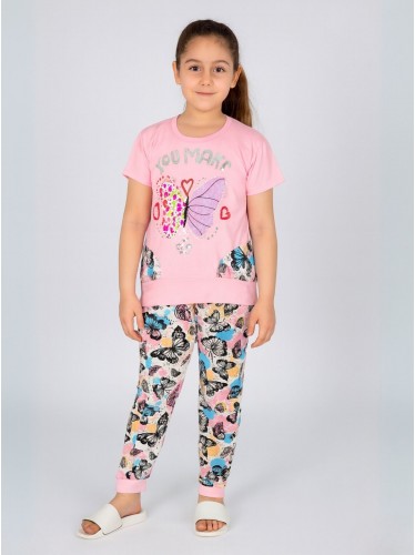 بجامة بناتي قطعتين صيفي