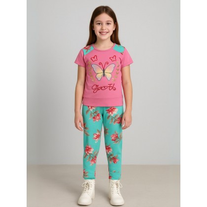 بجامة بناتي قطعتين صيفي