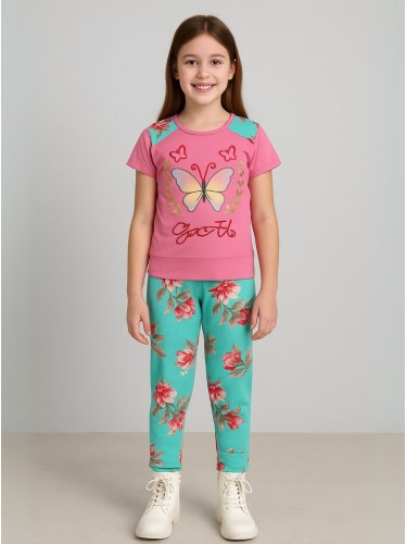 بجامة بناتي قطعتين صيفي