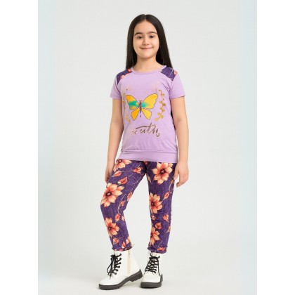 بجامة بناتي قطعتين صيفي