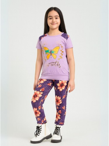 بجامة بناتي قطعتين صيفي