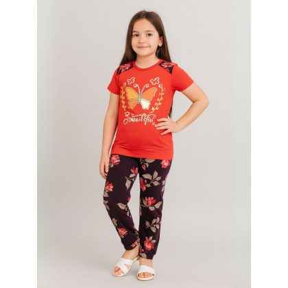 بجامة بناتي قطعتين صيفي