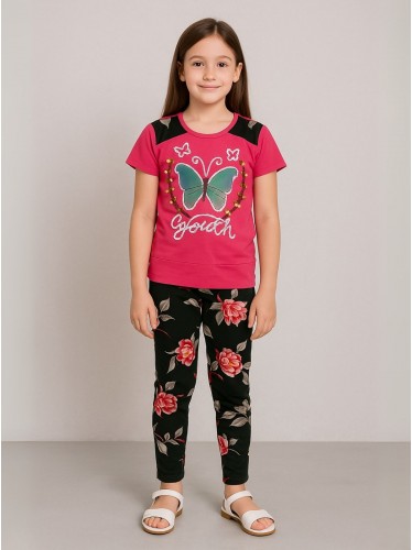 بجامة بناتي قطعتين صيفي