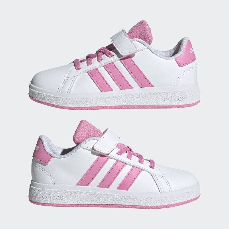 adidas Kids' Grand Court 2.0 Shoes - White