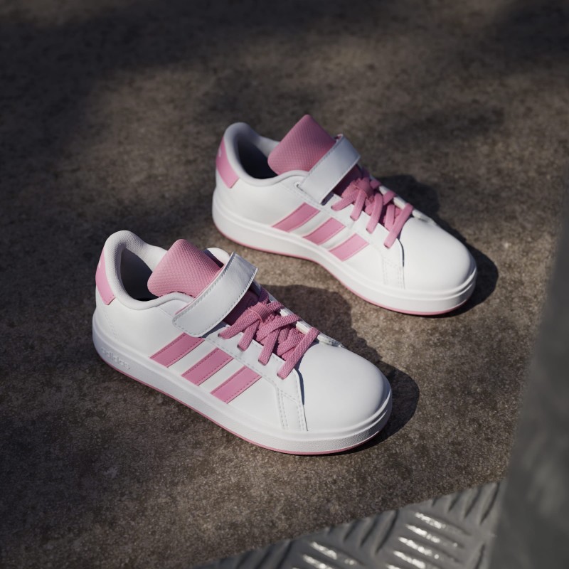 adidas Kids' Grand Court 2.0 Shoes - White