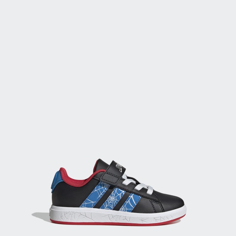 adidas Kids' Marvel Spider-Man Grand Court Shoes - Black