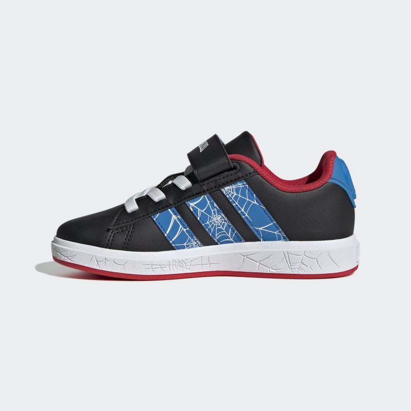 adidas Kids' Marvel Spider-Man Grand Court Shoes - Black