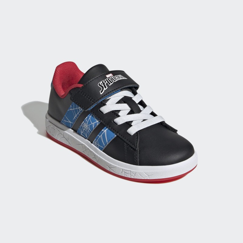 adidas Kids' Marvel Spider-Man Grand Court Shoes - Black