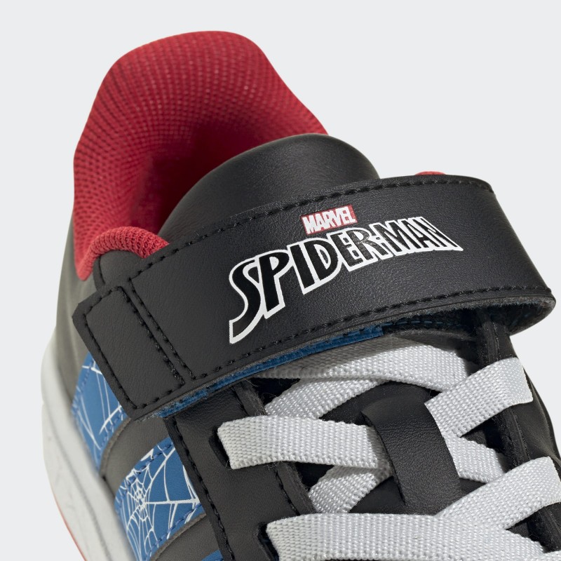 adidas Kids' Marvel Spider-Man Grand Court Shoes - Black
