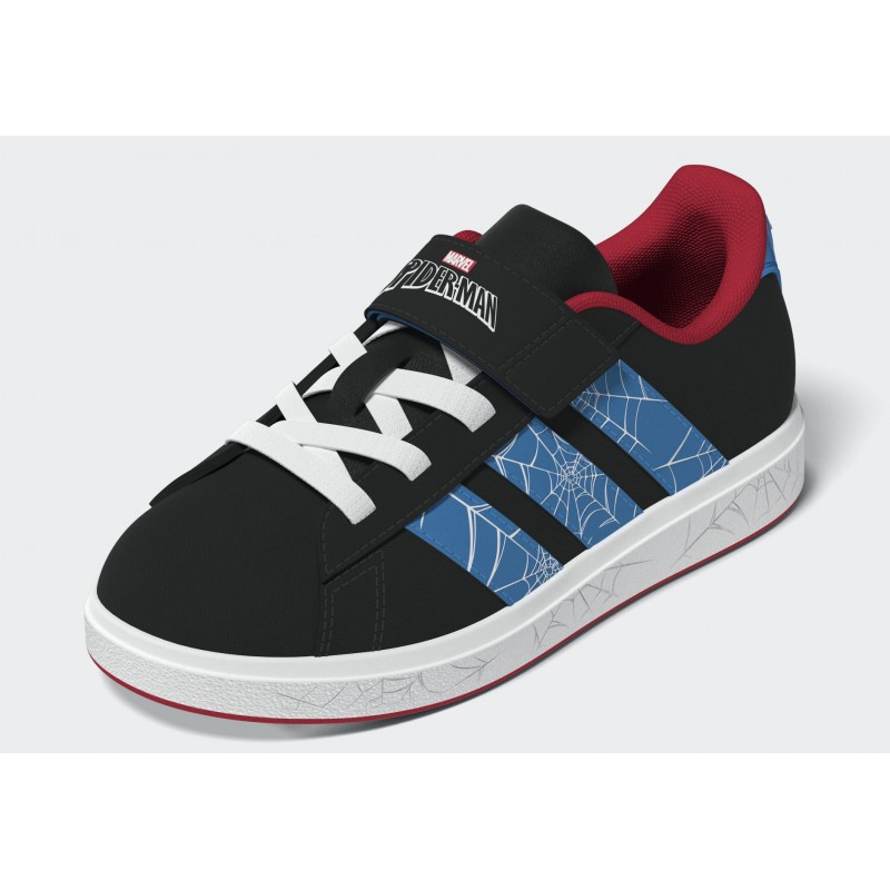 adidas Kids' Marvel Spider-Man Grand Court Shoes - Black