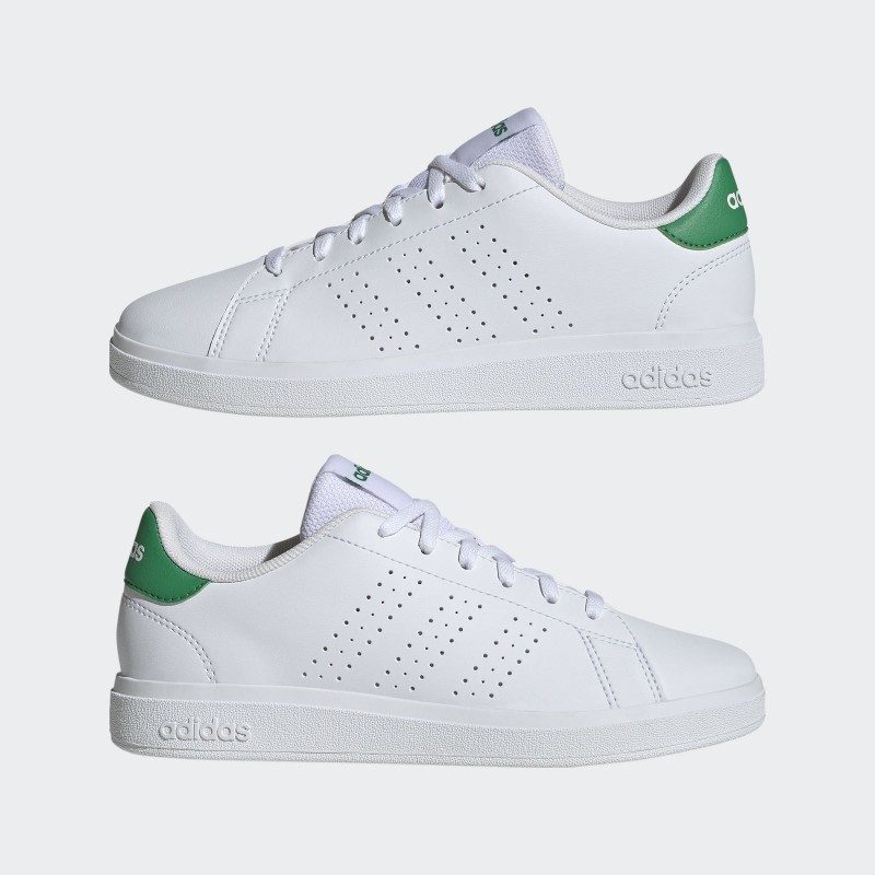 adidas Kids' Advantage Base 2.0 Shoes - White