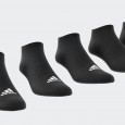 adidas Unisex' Cushioned Sportswear Low-Cut Socks 6 Pairs - Black