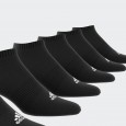adidas Unisex' Cushioned Sportswear Low-Cut Socks 6 Pairs - Black