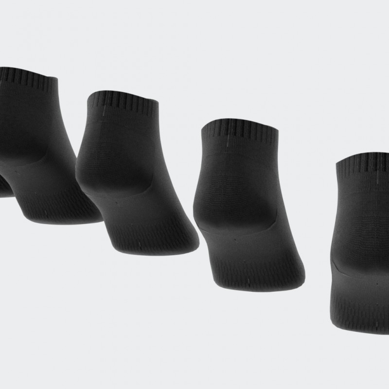 adidas Unisex' Cushioned Sportswear Low-Cut Socks 6 Pairs - Black