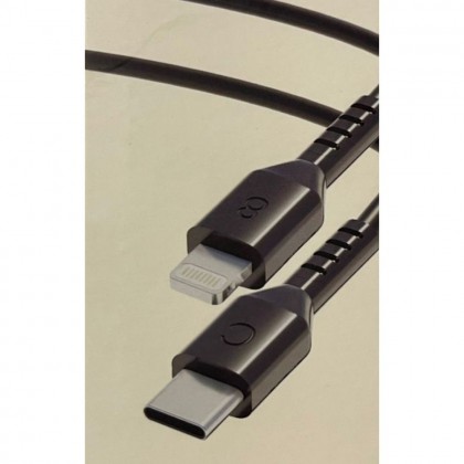 كابل من تايب سي الى ايفون طول 1 متر لون أسود