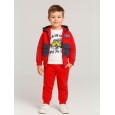 طقم مع جاكيت (3 قطع) للأطفال لون أحمر وأبيض