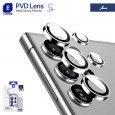 حماية عدسة كاميرا معدنية للسامسونج S25 Ultra موديل  Lanbi PVD ذات 5 حلقات - لون فضي