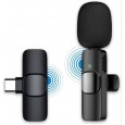ميكروفون K8 لاسلكي منفذ Type C– مايك احترافي بجودة صوت عالية، مثالي للبث المباشر والتسجيلات