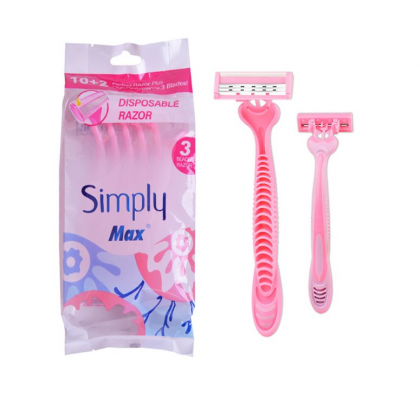 طقم شفرات حلاقة 5 قطع ستاتية للجسم Simply Max